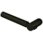 Baldwin Single Left Hand Estate Lever Minus Rosettes Satin Black