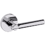 Baldwin 5161 Non-Turning Two-Sided Dummy Door Lever Set with 5046 Rose from the Estate Collection Polished Chrome
