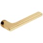 Baldwin Single Right Hand Estate Lever Without Rosettes Locking/Latching Mechanism Purchased Separately Lifetime Polished Brass
