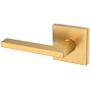 Baldwin 5162 Left Handed Non-Turning One-Sided Dummy Door Lever with R017 Rose from the Estate Collection Lifetime Satin Brass
