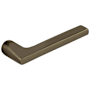 Baldwin Single Right Hand Estate Lever Without Rosettes Locking/Latching Mechanism Purchased Separately Satin Brass and Black