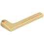 Baldwin Single Right Hand Estate Lever Without Rosettes Locking/Latching Mechanism Purchased Separately Satin Brass and Brown