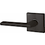 Baldwin 5162 Left Handed Non-Turning One-Sided Dummy Door Lever with R017 Rose from the Estate Collection Oil Rubbed Bronze