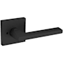 Baldwin 5162 Privacy Door Lever Set with R017 Rose from the Estate Collection Satin Black