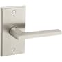 Baldwin 5162 Right Handed Non-Turning One-Sided Dummy Door Lever with R053 Rose from the Estate Collection Lifetime Satin Nickel
