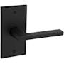 Baldwin 5162 Non-Turning Two-Sided Dummy Door Lever Set with R053 Rose from the Estate Collection Satin Black