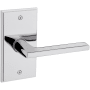 Baldwin 5162 Passage Door Lever Set with R053 Rose from the Estate Collection Polished Chrome