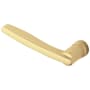Baldwin Single Left Hand Estate Lever without Rosettes Locking/Latching Mechanism Purchased Separately Lifetime PVD Satin Brass