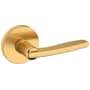 Baldwin 5164 Passage Door Lever Set with 5046 Rose from the Estate Collection Lifetime Satin Brass