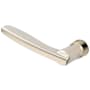 Baldwin Single Left Hand Estate Lever without Rosettes Locking/Latching Mechanism Purchased Separately Lifetime Polished Nickel
