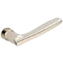 Baldwin Pair of Estate Levers without Rosettes Locking/Latching Mechanism Purchased Separately Lifetime Polished Nickel