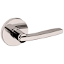 Baldwin 5164 Passage Door Lever Set with 5046 Rose from the Estate Collection Lifetime Polished Nickel