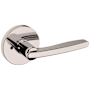 Baldwin 5164 Privacy Door Lever Set with 5046 Rose from the Estate Collection Lifetime Polished Nickel