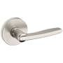 Baldwin 5164 Passage Door Lever Set with 5046 Rose from the Estate Collection Lifetime Satin Nickel