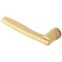 Baldwin Single Left Hand Estate Lever without Rosettes Locking/Latching Mechanism Purchased Separately Satin Brass and Brown