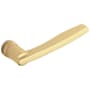 Baldwin Pair of Estate Levers without Rosettes Locking/Latching Mechanism Purchased Separately Satin Brass and Brown