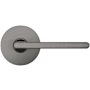 Baldwin 5164 Passage Door Lever Set with 5046 Rose from the Estate Collection Lifetime Graphite Nickel