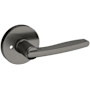 Baldwin 5164 Privacy Door Lever Set with 5046 Rose from the Estate Collection Lifetime Graphite Nickel