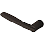 Baldwin Single Left Hand Estate Lever without Rosettes Locking/Latching Mechanism Purchased Separately Oil Rubbed Bronze