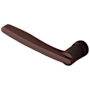Baldwin Single Left Hand Estate Lever without Rosettes Locking/Latching Mechanism Purchased Separately Venetian Bronze