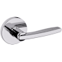 Baldwin 5164 Passage Door Lever Set with 5046 Rose from the Estate Collection Polished Chrome