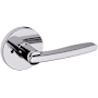 Baldwin 5164 Privacy Door Lever Set with 5046 Rose from the Estate Collection Polished Chrome