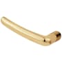 Baldwin Single Left Hand Estate Lever without Rosettes Locking/Latching Mechanism Purchased Separately Non-Lacquered Brass
