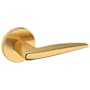 Baldwin 5166 Privacy Door Lever Set with 5046 Rose from the Estate Collection Lifetime Satin Brass