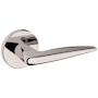 Baldwin 5166 Passage Door Lever Set with 5046 Rose from the Estate Collection Lifetime Polished Nickel