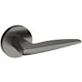 Baldwin 5166 Passage Door Lever Set with 5046 Rose from the Estate Collection Lifetime Graphite Nickel