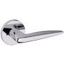 Baldwin 5166 Privacy Door Lever Set with 5046 Rose from the Estate Collection Polished Chrome