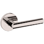 Baldwin 5173 Left Handed Non-Turning One-Sided Dummy Door Lever with 5046 Rose from the Estate Collection Lifetime Polished Nickel