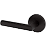 Baldwin 5173 Left Handed Non-Turning One-Sided Dummy Door Lever with 5046 Rose from the Estate Collection Oil Rubbed Bronze