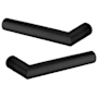 Baldwin Pair of Estate Levers without Rosettes Locking/Latching Mechanism Purchased Separately Satin Black