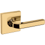 Baldwin 5190 Passage Door Lever Set with R017 Rose from the Estate Collection Lifetime Polished Brass