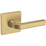 Baldwin 5190 Passage Door Lever Set with R017 Rose from the Estate Collection Vintage Brass
