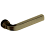 Baldwin Single Right Hand Estate Lever Minus Rosettes Satin Brass and Black