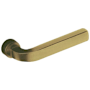 Baldwin Single Right Hand Estate Lever Minus Rosettes Satin Brass and Brown