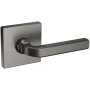 Baldwin 5190 Passage Door Lever Set with R017 Rose from the Estate Collection Lifetime Graphite Nickel