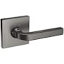 Baldwin 5190 Passage Door Lever Set with R017 Rose from the Estate Collection Lifetime Graphite Nickel