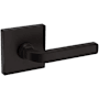 Baldwin 5190 Passage Door Lever Set with R017 Rose from the Estate Collection Oil Rubbed Bronze