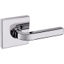 Baldwin 5190 Passage Door Lever Set with R017 Rose from the Estate Collection Polished Chrome