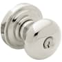 Baldwin Classic Style Keyed Entry Door Knob Set with Classic Rosette the Emergency Exit Function Lifetime Polished Nickel