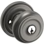 Baldwin Colonial Style Keyed Entry Door Knob Set with Classic Rosette the Emergency Exit Function Lifetime Graphite Nickel