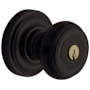 Baldwin Colonial Style Keyed Entry Door Knob Set with Classic Rosette the Emergency Exit Function Distressed Oil Rubbed Bronze