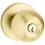 Baldwin Modern Style Keyed Entry Door Knob Set with Modern Rosette the Emergency Exit Function Lifetime PVD Satin Brass