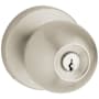 Baldwin Modern Style Keyed Entry Door Knob Set with Modern Rosette the Emergency Exit Function Lifetime Satin Nickel