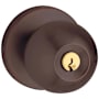 Baldwin Modern Style Keyed Entry Door Knob Set with Modern Rosette the Emergency Exit Function Venetian Bronze