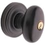Baldwin 5225 Single Cylinder Keyed Entry Door Knob Set with 5048 Rose from the Estate Collection Venetian Bronze