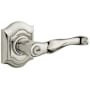 Baldwin 5237 Right Handed Single Cylinder Keyed Entry Door Lever Set with R027 Rose from the Estate Collection Lifetime Polished Nickel